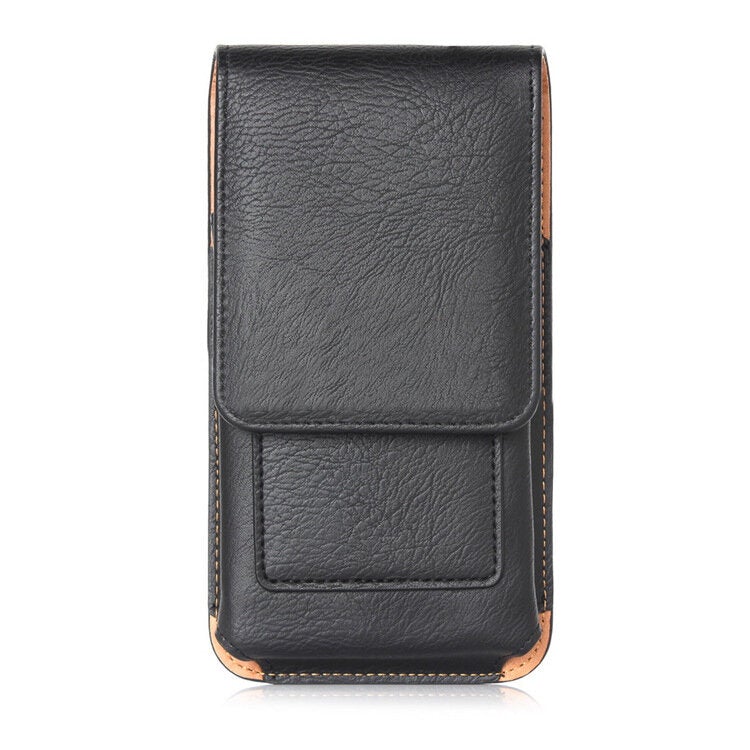 Man Business PU Phone Bag Card Wallet Purse Dual Use Waist
