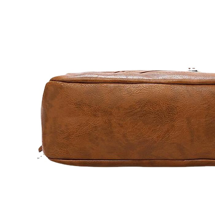 Men Large Capacity Solid Casual Multifunction Laptop Flap Men Backpack