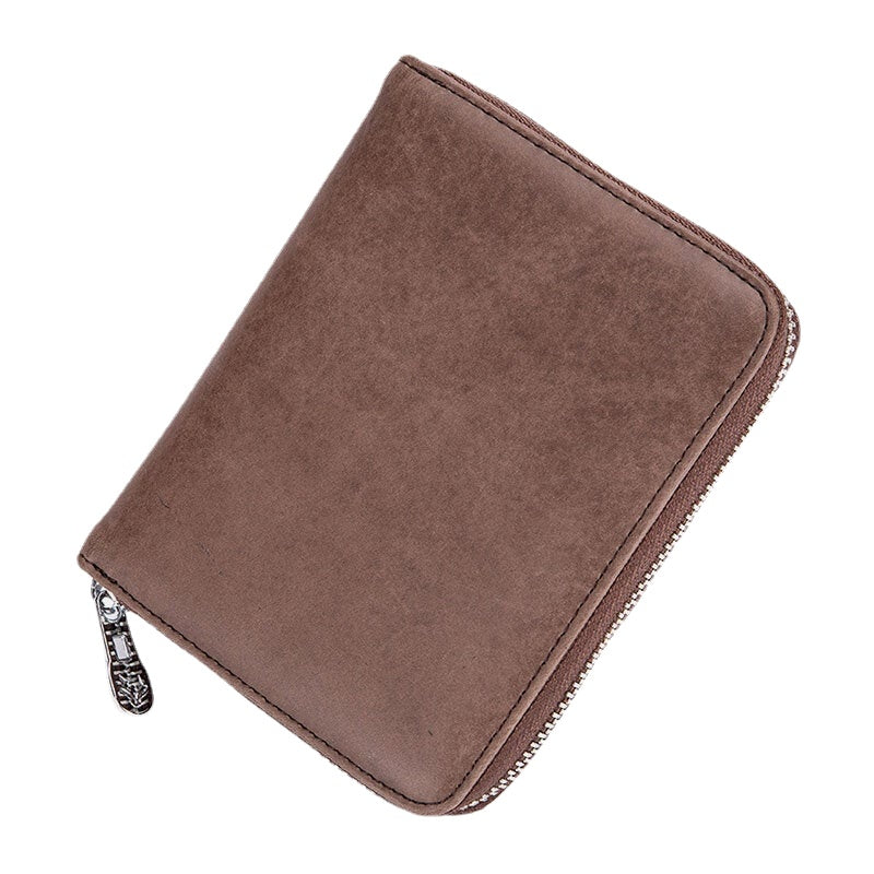 Women Genuine Leather RFID Anti-theft Organ Design Milti-card Slot Card Bag Card Holder Wallet