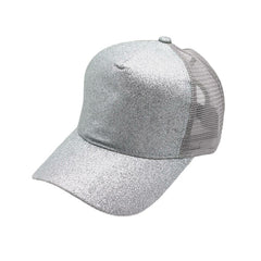 Women Simple Casual Solid Color Visor Breathable Mesh Sun Hat Baseball Hat