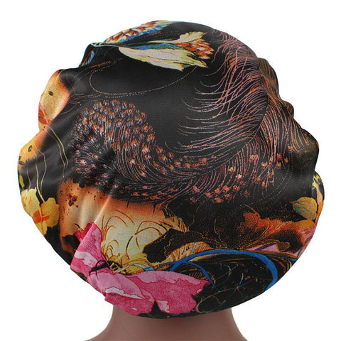 Women Vintage Ethnic Floral Breathable Beanie Cap Casual Chemotherapy Turban Nightcap