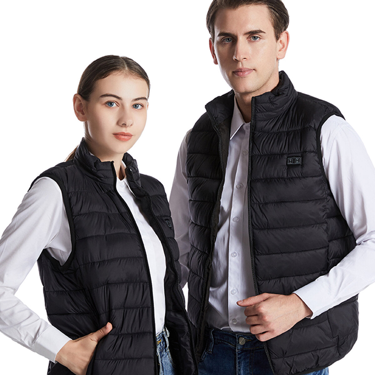Graphene Electric Heating Vest, USB-Powered, 11 Zones, Thermostat Control, Winter Warmth