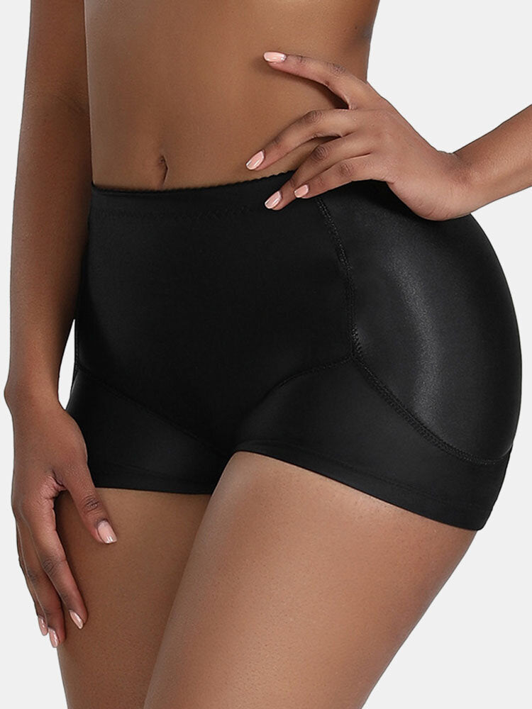 Women Seamless Plump Crotch Hip Lift Enhancing Padded Bum Panty Shapewear