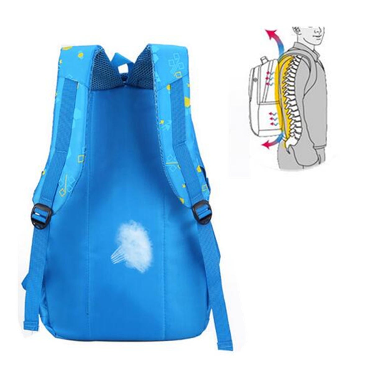 Nylon Large Waterproof Backpack Children School Bag For Middle Primary School Student