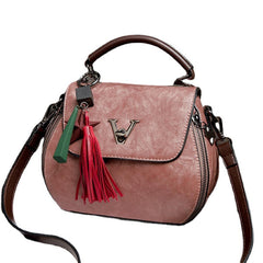 Vintage Elegant Tassel Bucket Bag Shoulder Bag Handbag Crossbody Bag For Women