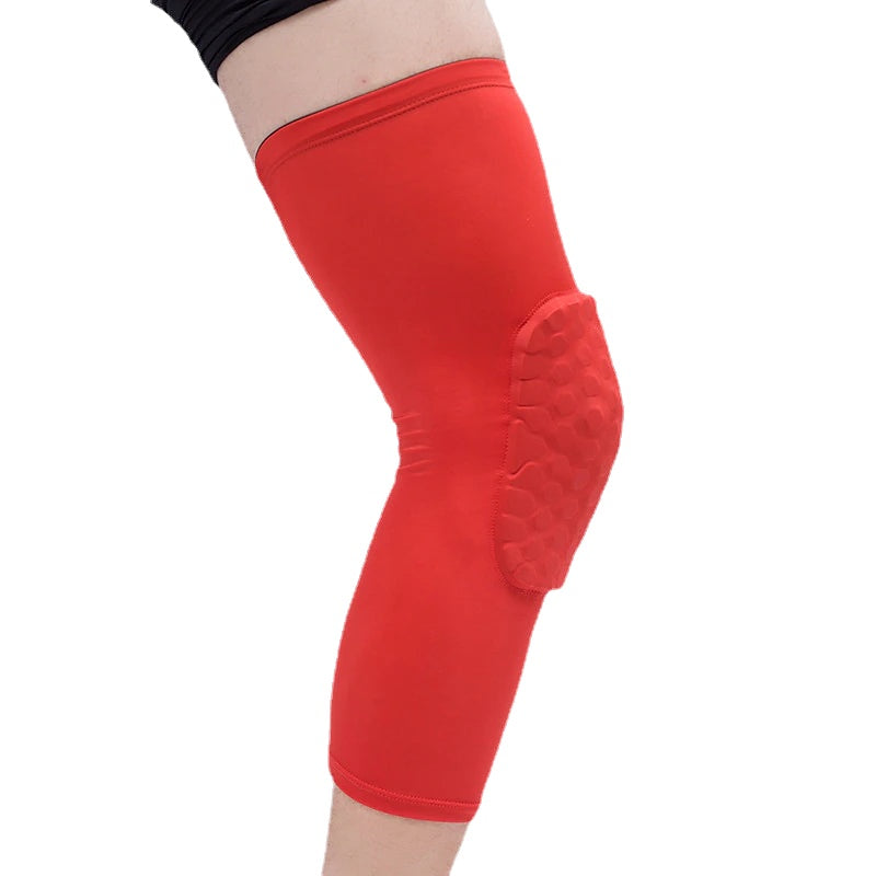 Breathable Honeycomb Knee Protector for Basketball & Climbing - Anti-Collision Sports Gear