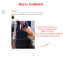 Men'S Business Casual Slim Vests Suits