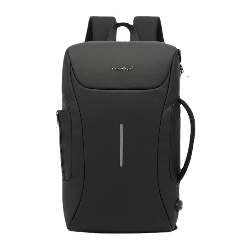 Men Oxford USB Charging Port Multiple Compartments Backpack Casual Waterproof 15.6 inch Laptop Bag Crossbody Shoulder Bags