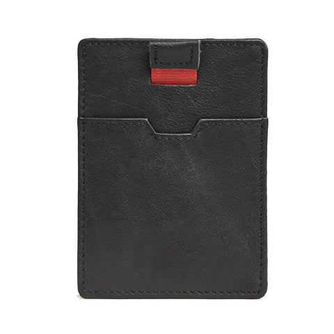 Blocking Anti Theft Men Genuine Leather Card Holder Retro Casual Document Wallet