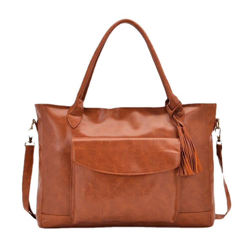 Women Large Capacity Tote Crossbody Bag Multi-functional Suitcase Handbag