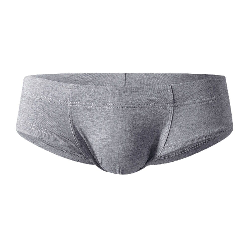 Cotton Breathable Low Waist U Convex Pouch Briefs for Men