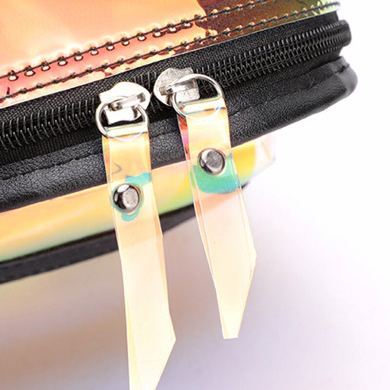 Women 2Pcs Transparent Jelly Multi-carry Mini Backpack Crossbody Bag Handbag