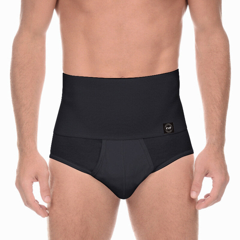 Mens High Waist Skinny Brief Breathable Elastic Butt Lifting Compression Shapewear