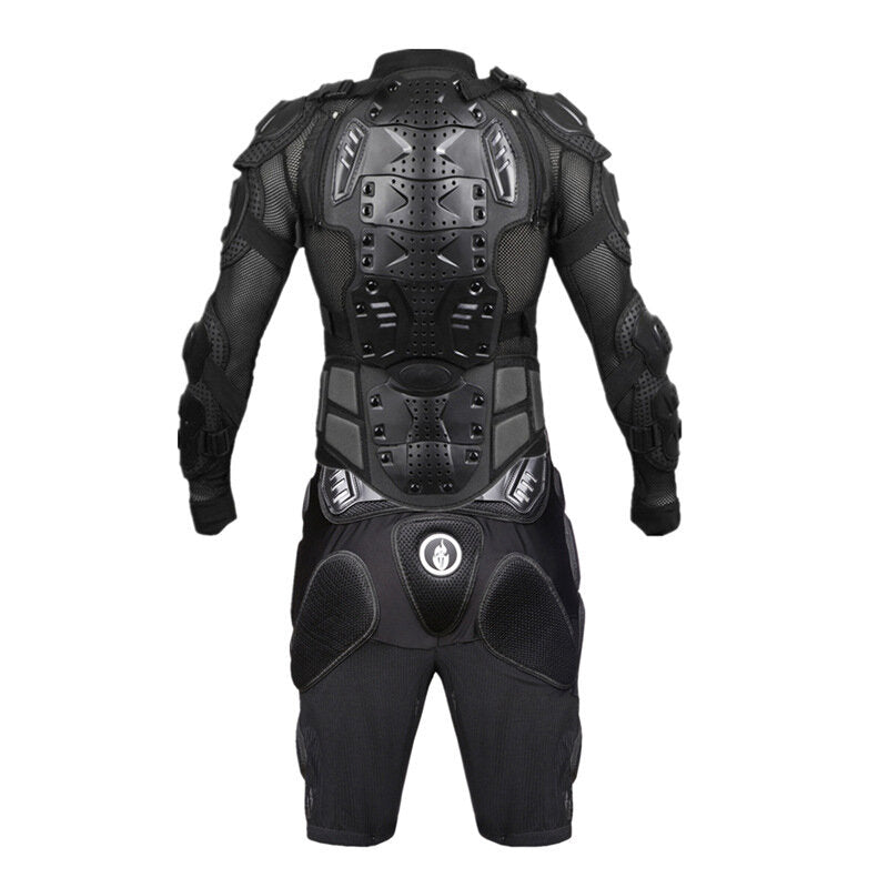 Motorcycle Body Armor Suit Motorcycle Jacket+Shorts+ Gloves+Knee Pads Cycling Clothing