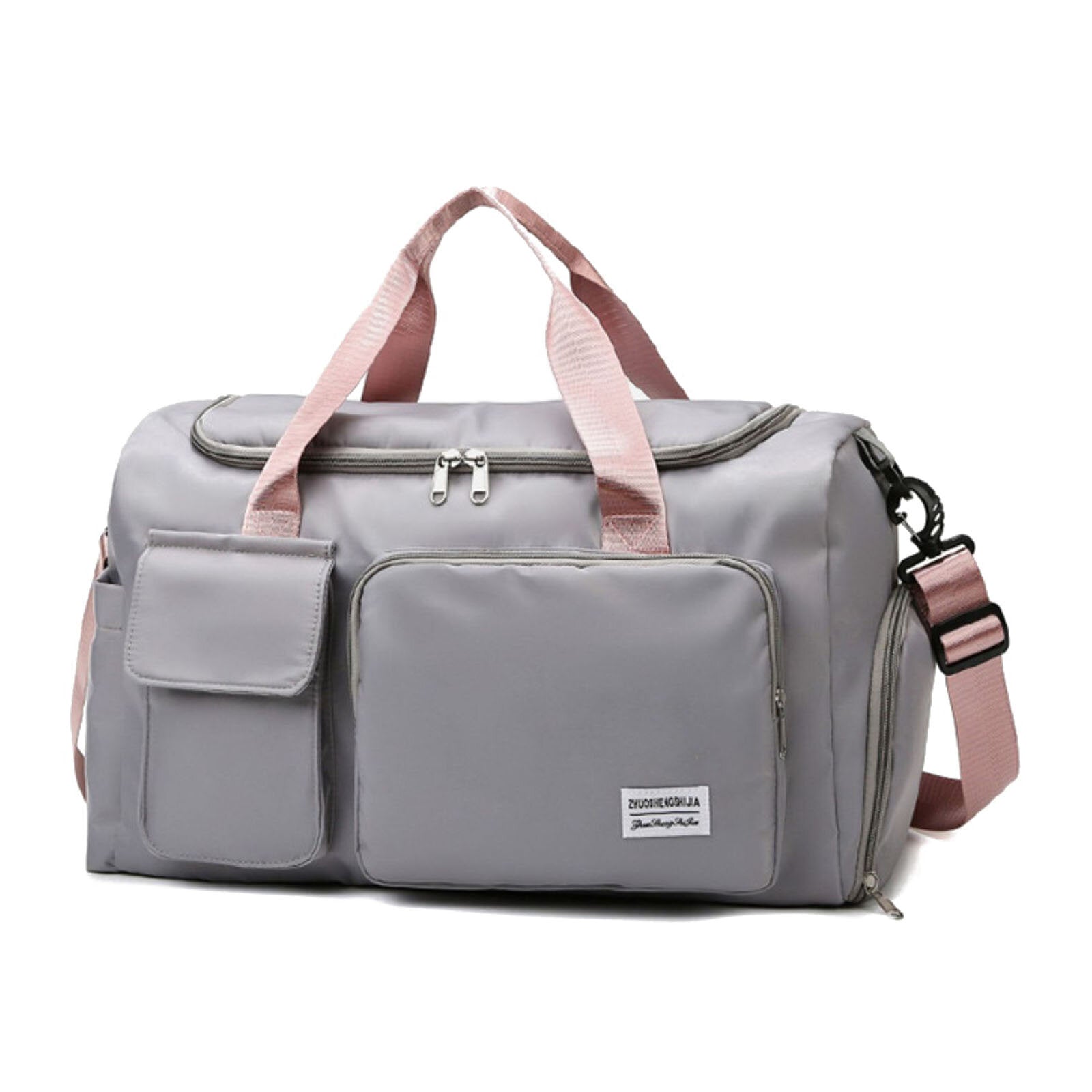 Women Oxfords Cloth Casual Large Capacity Travel Bag Wet and Dry Separation Design Waterproof Luggage