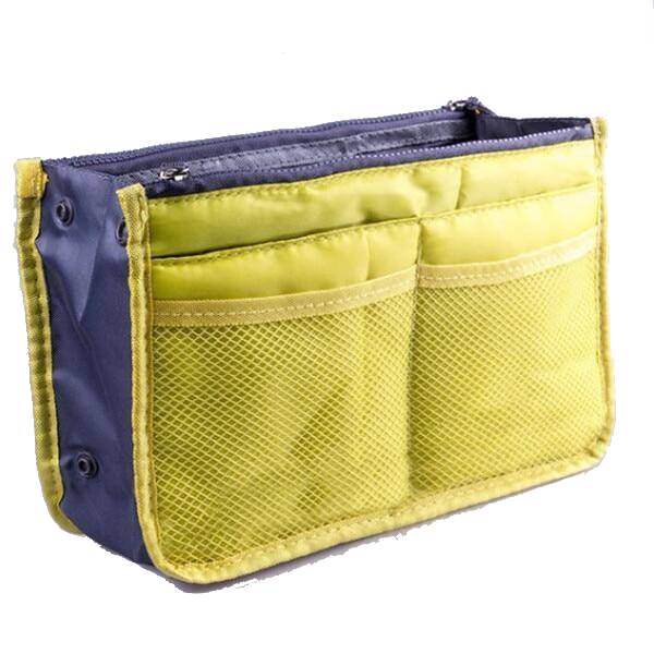 Nylon Cosmetic Bags For Women Tote Insert Double Zipper Makeup Bag Toiletries Storage Bag Girl Outdoors Travel Make Up Organizer