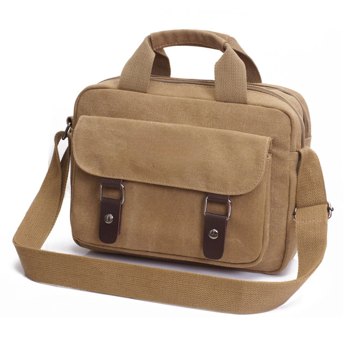 Men's Canvas Outdoor Large Capacity Wear-Resistant Shoulder Messenger Bag