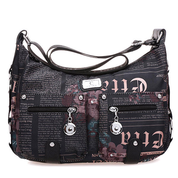 Nylon Light Casual Print Crossbody Shopping Shoulder Bags For Women