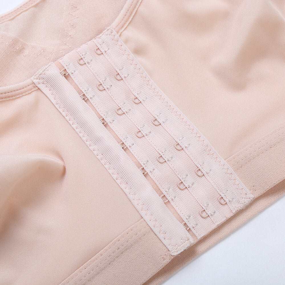 Front Closure Shockproof Adjustable Strap Buckle Yoga Sports Bra