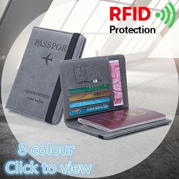 RFID Blocking Travel Multifunctional Card Slots Passport Storage Bag Wallet