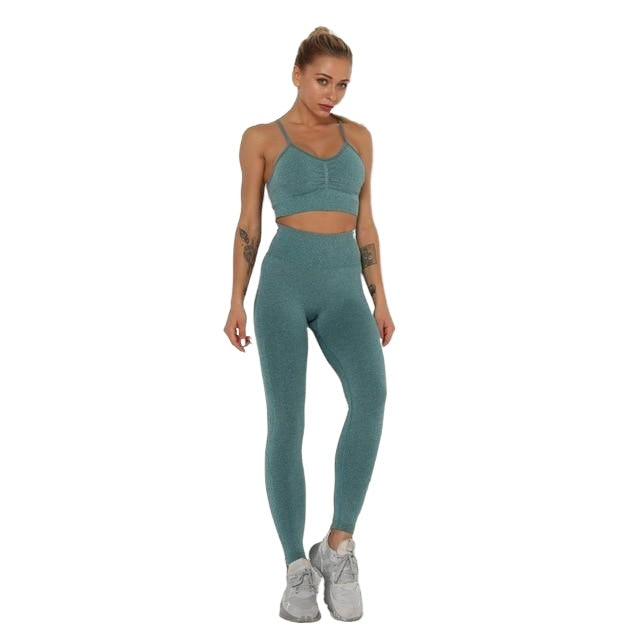 Quick-drying Sexy Ladies' Breathable Seamless Nylon Yoga Outfit