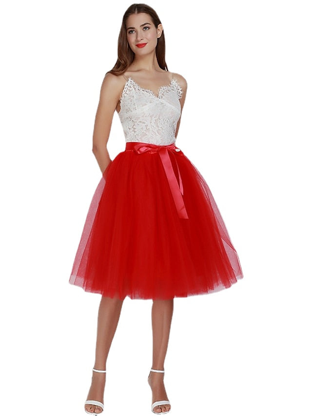 Tutu Navy Wine Red orange Soot Skirts Princess Lolita Tutus One-Size