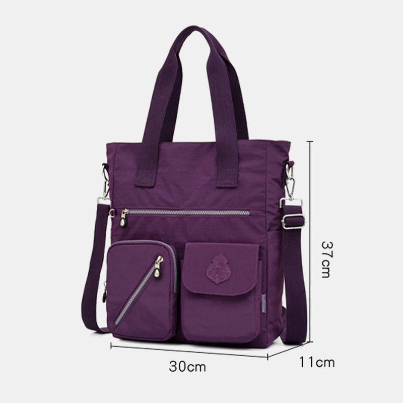 women large capacity nylon handbag crossbody bag for outdoor shopping