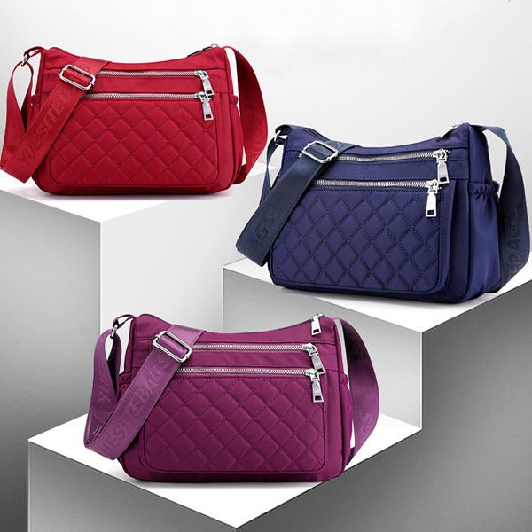 Women Nylon Light-weight Waterproof Shoulder Bag Crossbody Bag