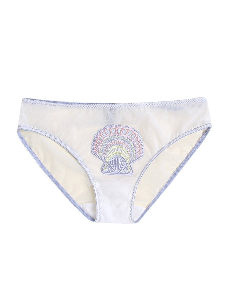 Women's Daisy Fruit Print Mesh Breathable Hip Panty