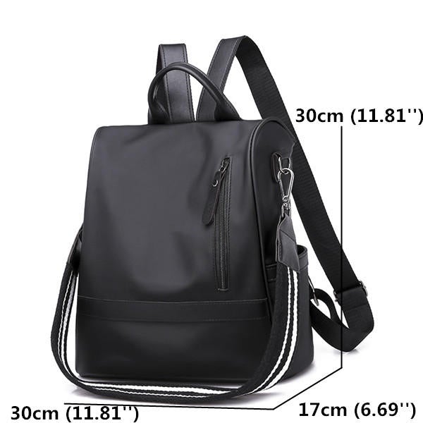 Women Nylon Anti-theft Travel Backpack Solid Leisure Multi-function Shoulder Bags