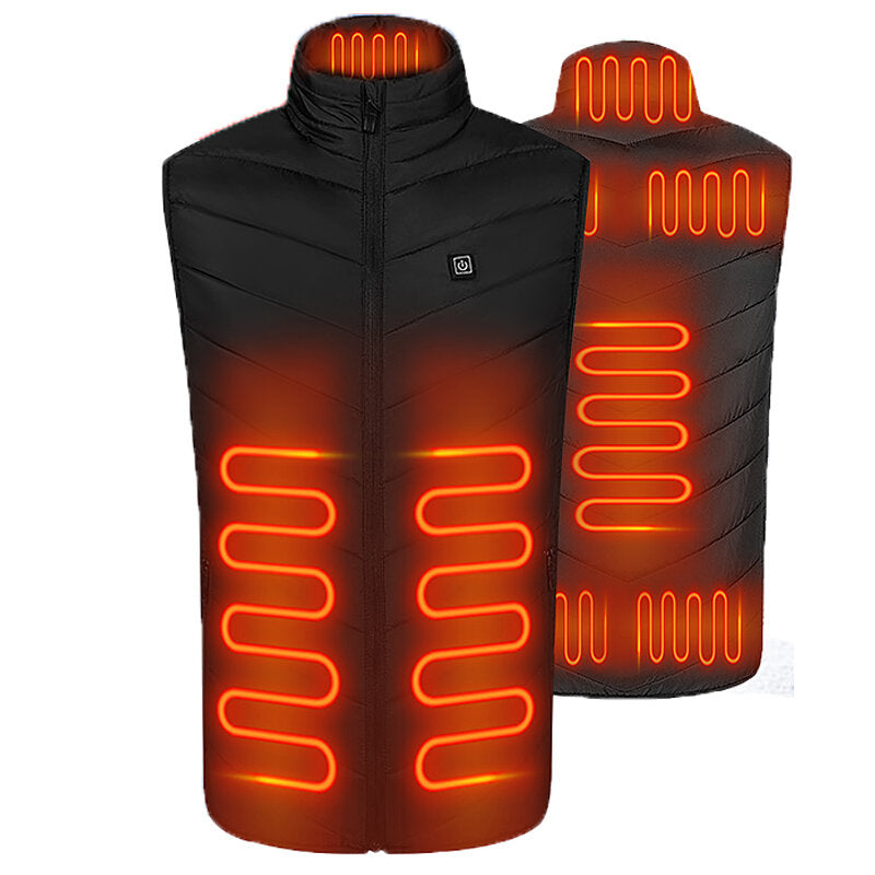 USB Heated Vest - Electric Warm Jacket for Men & Women, Winter Thermal Coat