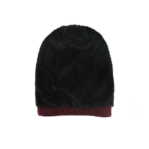 Unisex Winter Outdoor Sports Thicken Woolen Weaving Knitted Beanie Hats