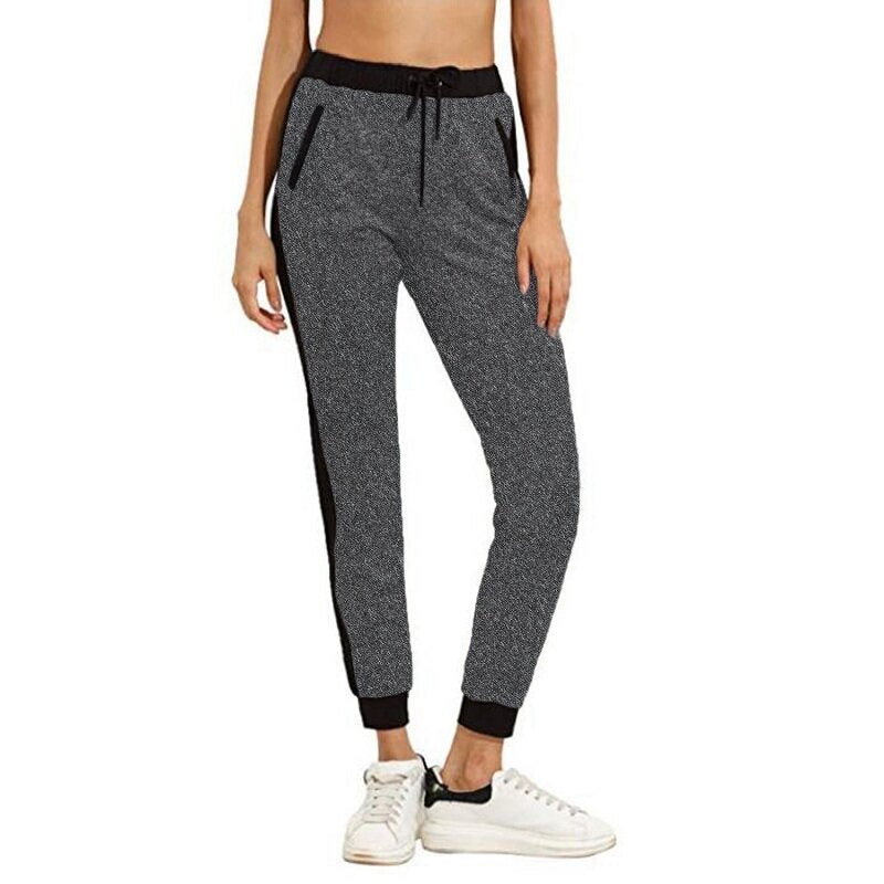 Women's Pants Jogging Track suits Gym Sports Pants Yoga Waist Top Pocket