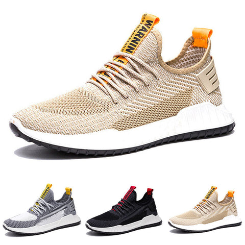 Summer Men Casual Shoes Ultralight Breathable Mesh Sport Sneakers Lace Up Running Shoes For Outdoor Sport Fitness