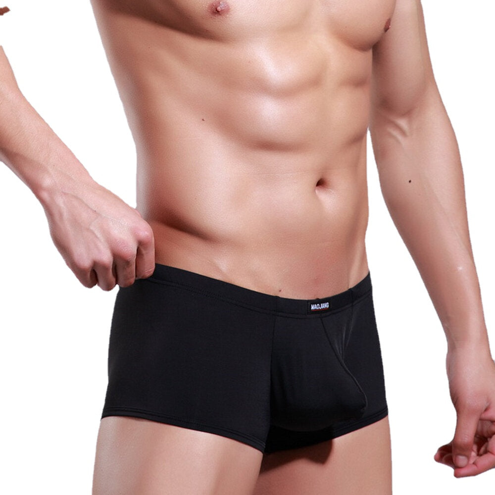 Ice Silk U Convex Soft Comfy Boxer Briefs for Men