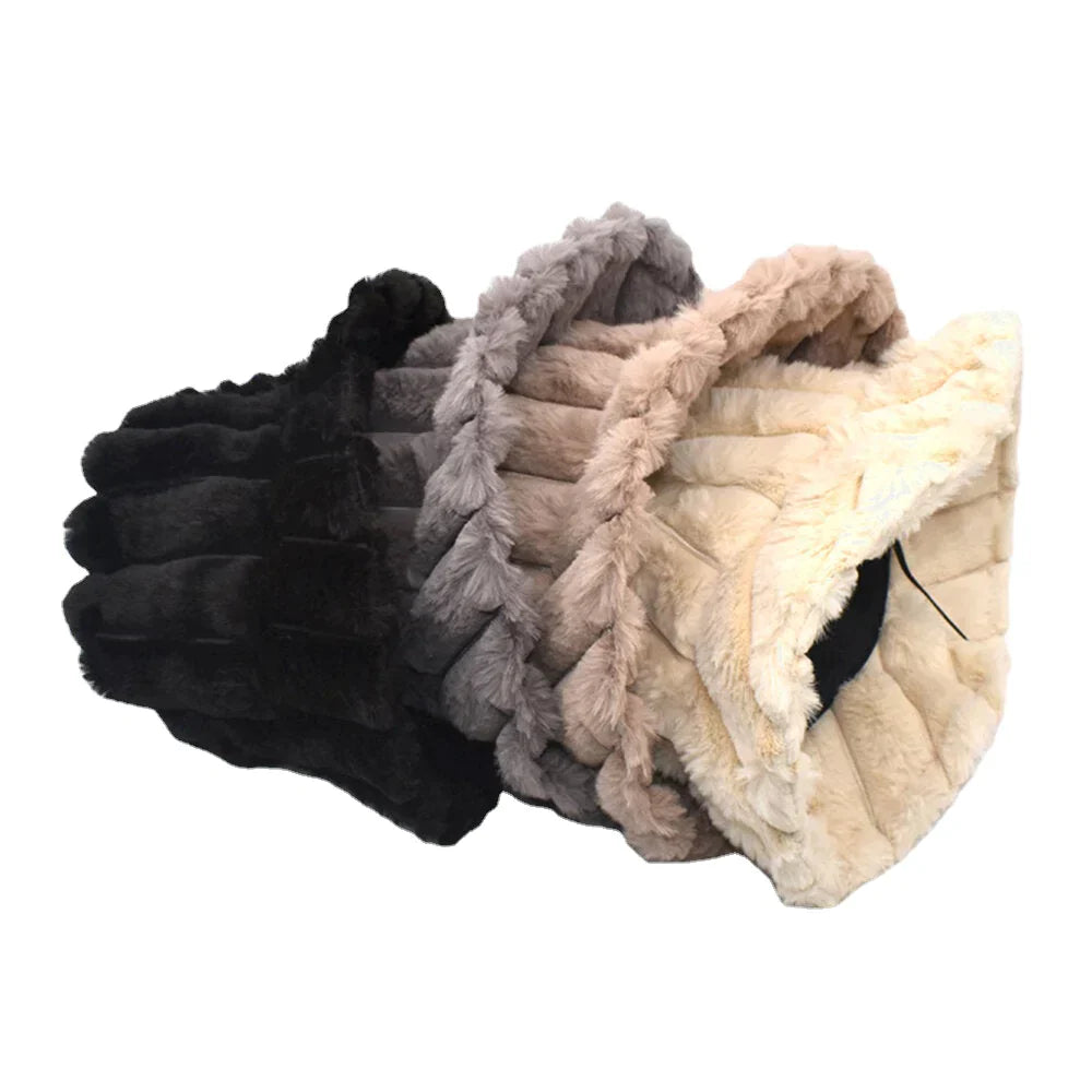 Unsiex Cotton Warm Soft Outdoor Casual All-match Solid Color Bucket Hat