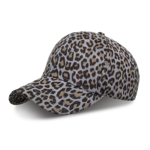 Unisex Polyester Mesh Leopard Stitching Outdoor Breathable Hip Hop Sunshade Baseball Cap Fashion Sunhat
