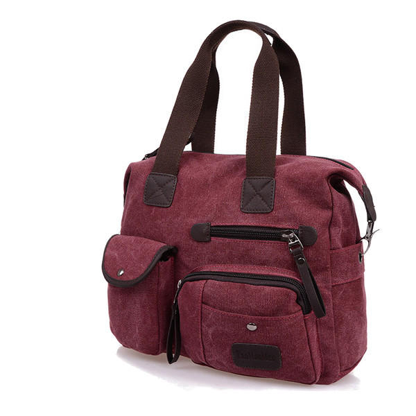 Men Women Vintage Canvas Bag Shoulder Messenger Handbag