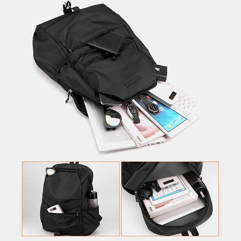 Men Tear Resistance Breathable Waterproof Backpack Large Capacity 15.6 Inch Laptop Bag Shoulder