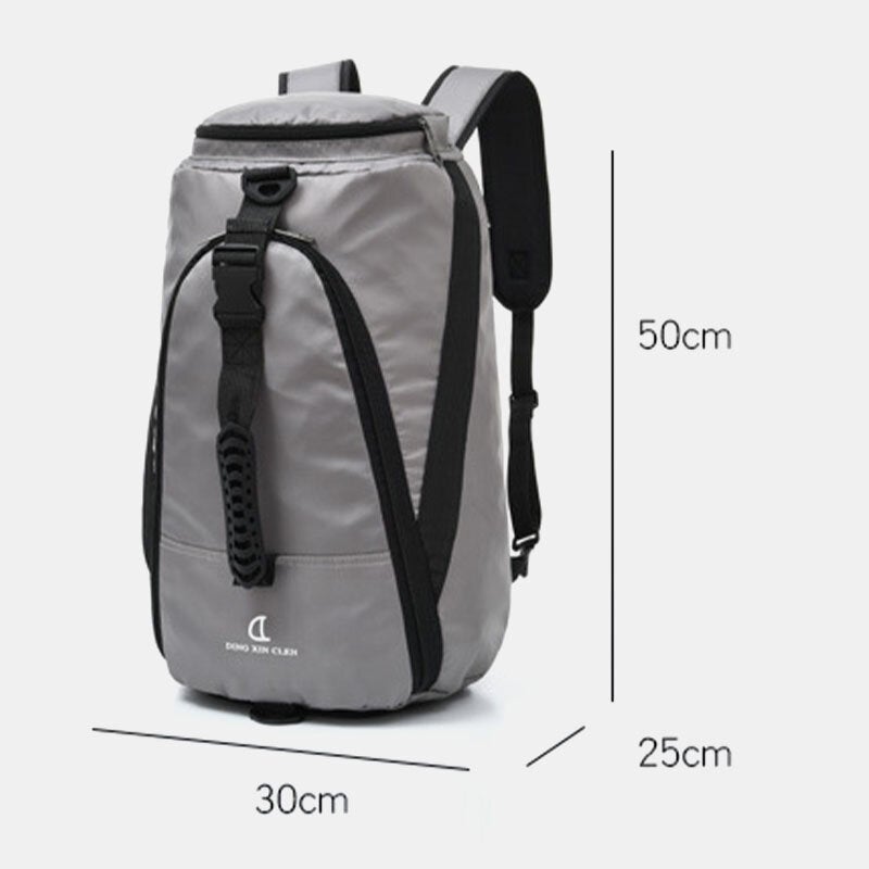 Unisex Nylon Waterproof Wear-resistance Outdoor Brief Large Capacity Basketball Storage Bag Travel Bag Gym Backpack