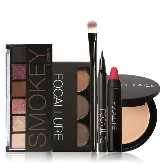 Makeup Tool Kit With Sexy Matte Lipstick Beauty Eyeshadow/Eyebrow/Eyeliner Pen/Brush