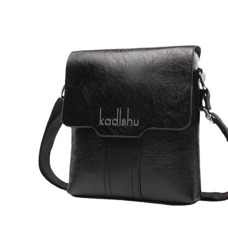 Men PU Leather Leisure Crossbody Bag Shoulder Bag