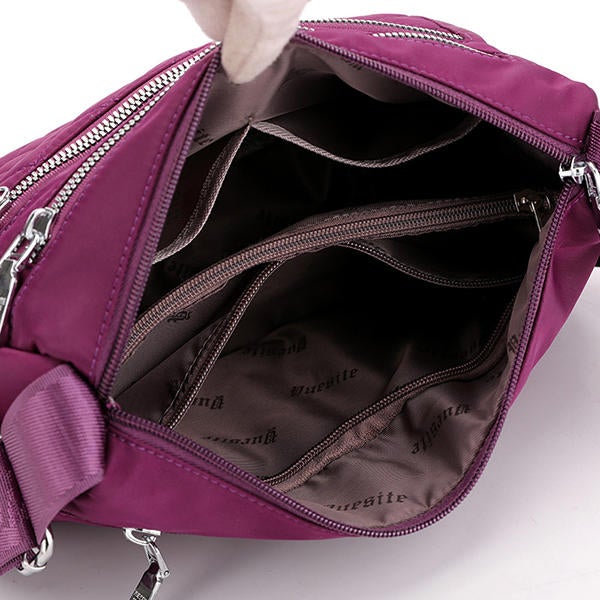 Women Nylon Light-weight Waterproof Shoulder Bag Crossbody Bag