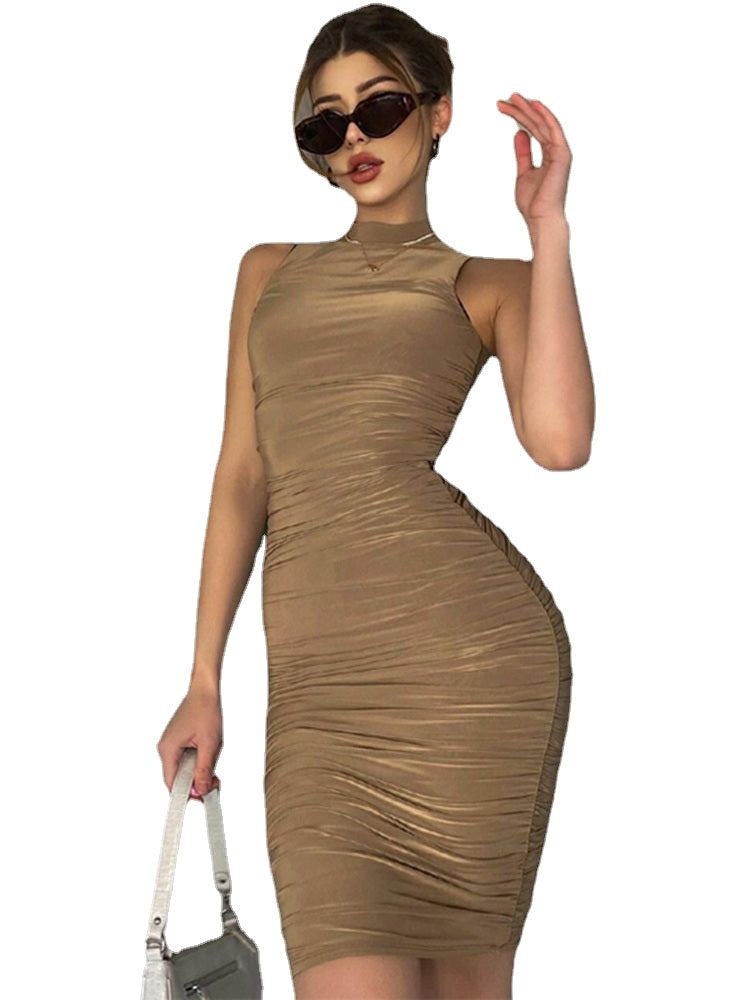 High Waist Stretch Sleeveless Dress - Sexy & Stylish