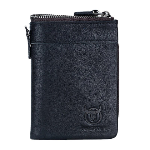 Genuine Leather Multi-card Wallet Zipper Coin Bag