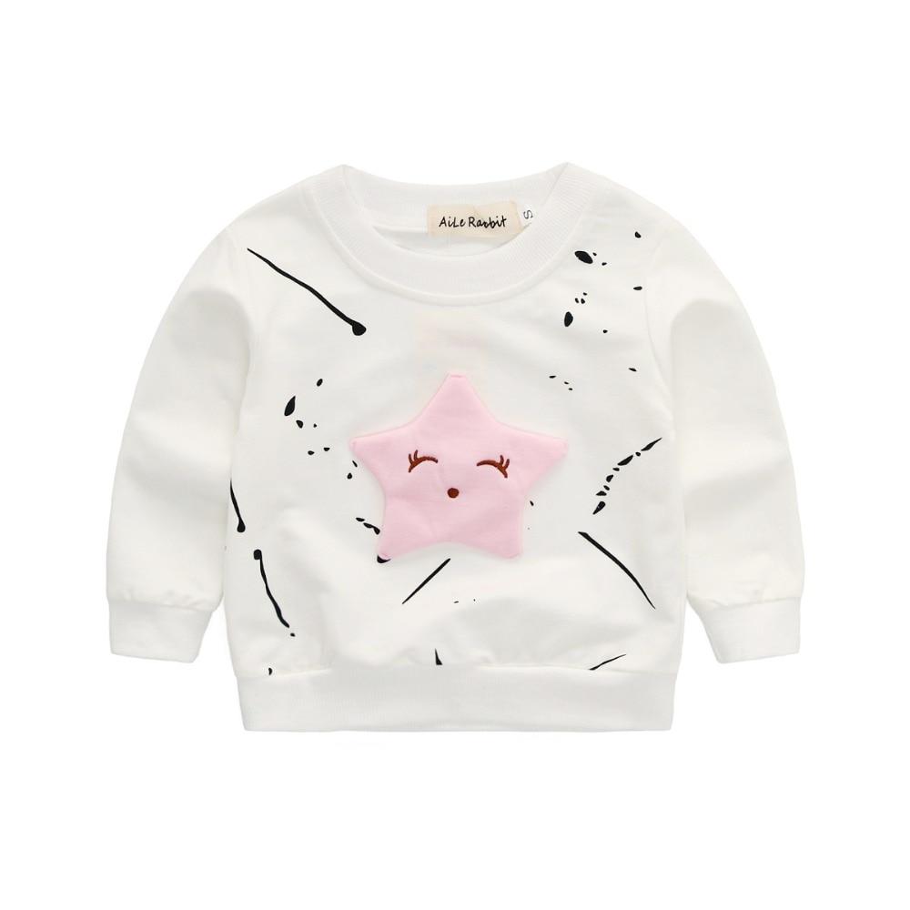 Baby Girls Banner Star Long Sleeve T Shirts