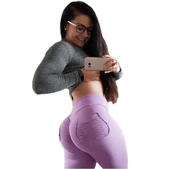 Trendy Sexy Women's High Waist Push Up Fitness Leggings With Pockets