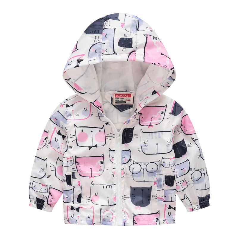 Cartoon Printed Hooded Jackets For Boys&Girls - Sheseelady