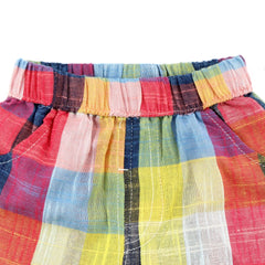 Colorful Plaid Baby Boy Shorts Rainbow Designer Kids Pants For Boys Summer Casual Boys Pants Children Clothing Short Garcon - Sheseelady