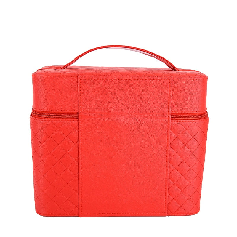 Flannel Korean Cosmetic Box Shaped Large Capacity Case - Sheseelady